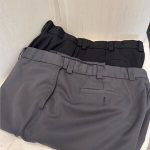 Big & Tall Men's Black and Gray Dress Pants